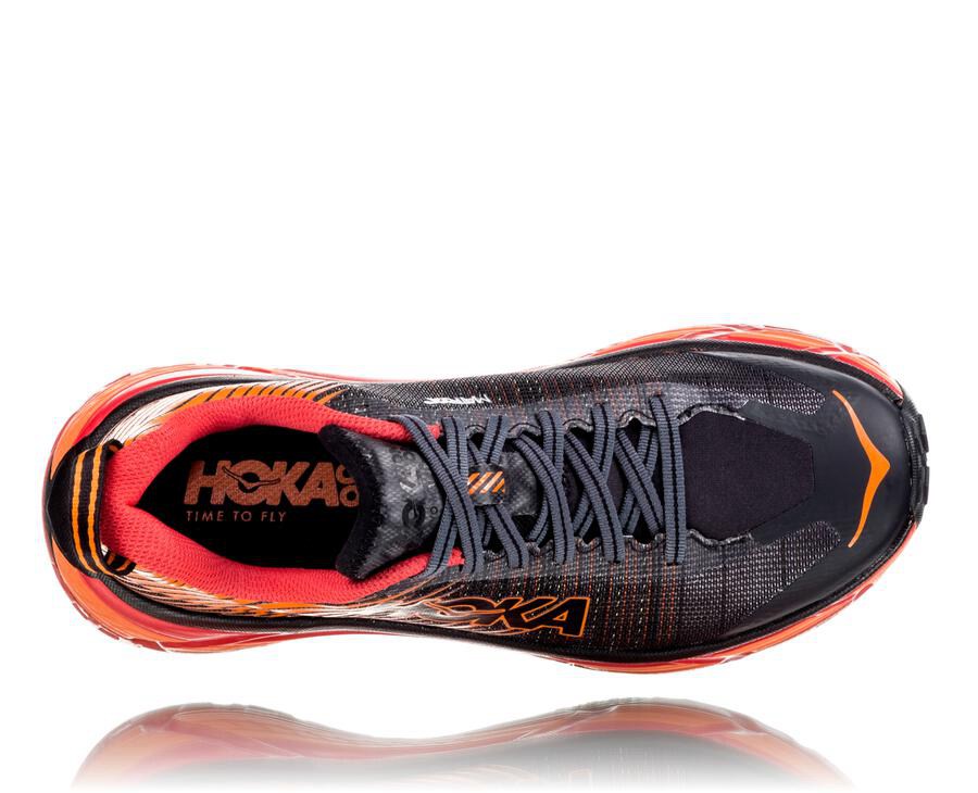 Tenis Trail Hoka One One Feminino Pretas/Vermelhas - Evo Mafate 2 - 628-BZOWSC